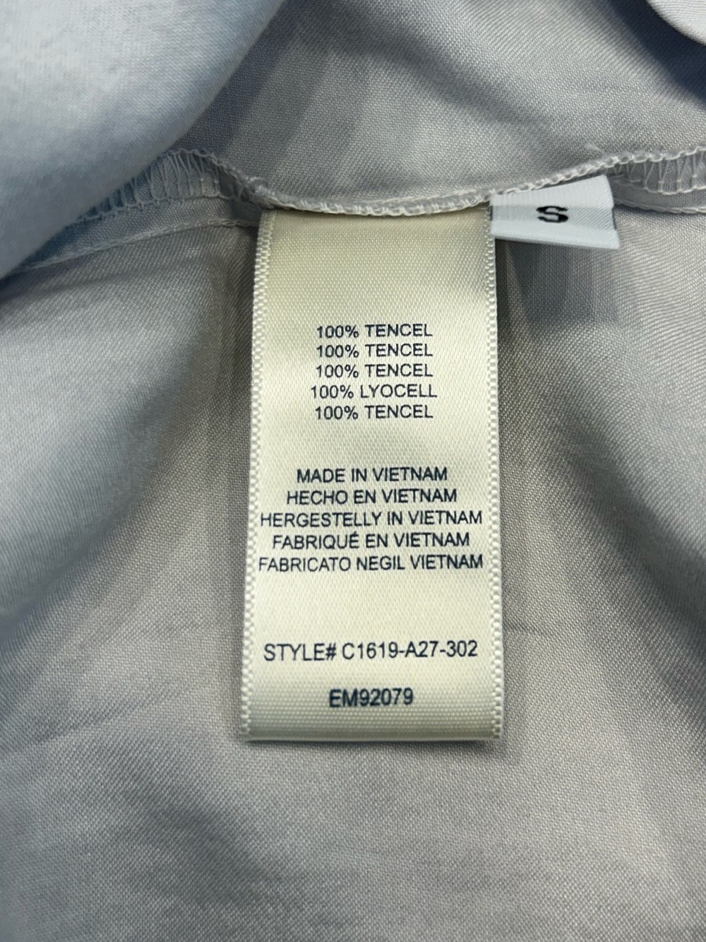 *NWT* Cloth & Stone Women’s Gray Long-Sleeve Henley Blouse, Size Small - Picture 11 of 12